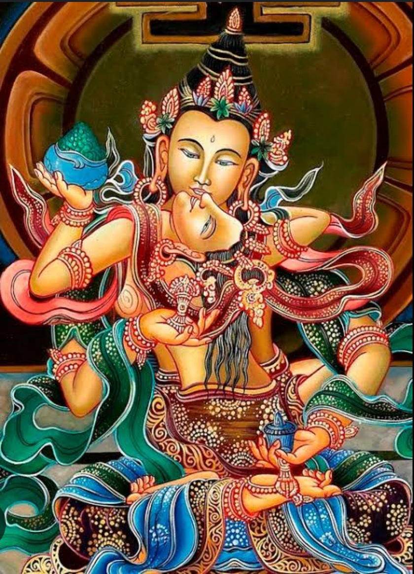 Lord Shiva in a meditative pose